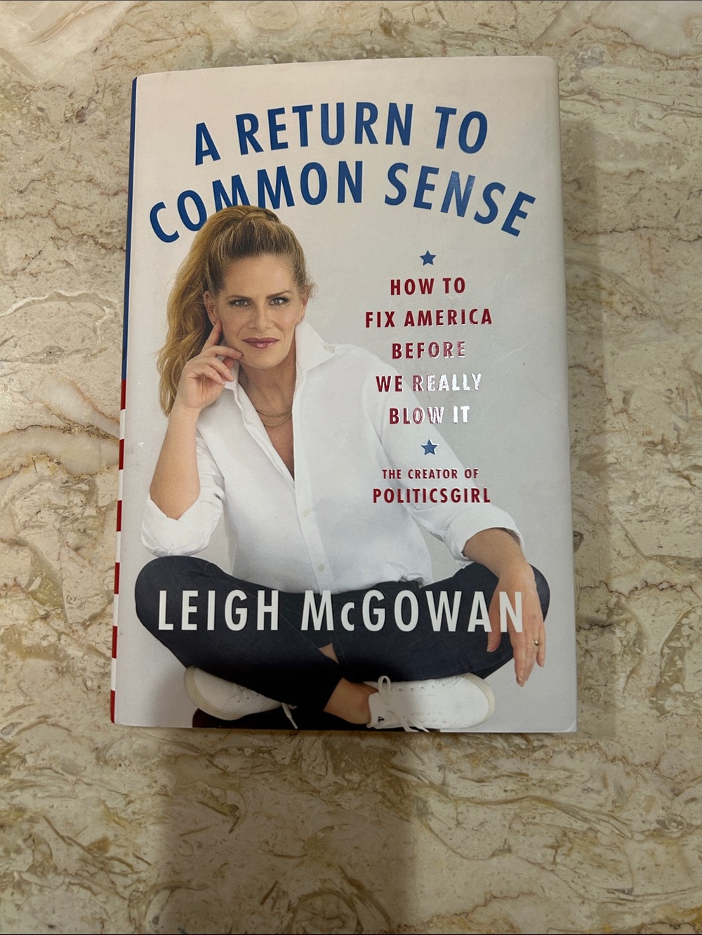 A Return to Common Sense by Leigh McGowan - White & Blue Cover